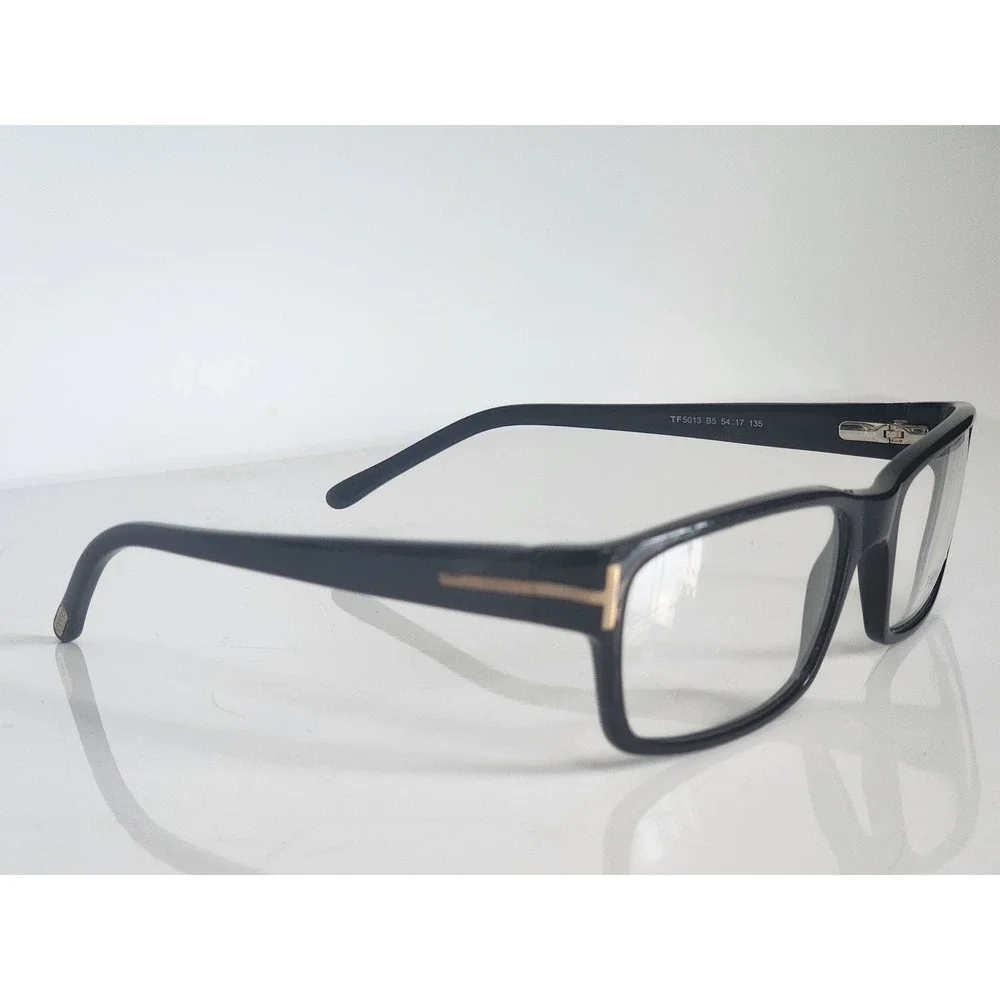 Tom Ford TF5013 B5 Black Rectangular Eyeglasses Frames 54-17-135 Italy
